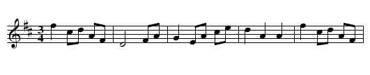 Evighetsvalsen - staff notation