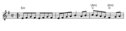 Evit Gabriel - staff notation