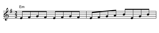 Evit Gabrielle - staff notation