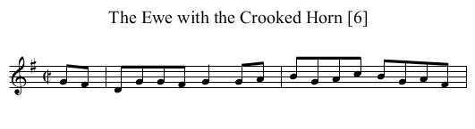 Ewe with the Crooked Horn [6], The - staff notation