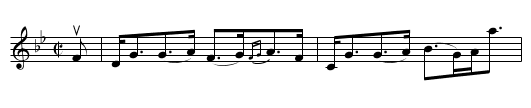 EWIE WI' THE CROOKED HORN -- Strathspey, THE  - staff notation