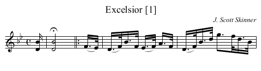 Excelsior [1] - staff notation