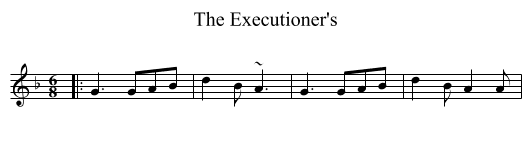 Executioner's, The  - staff notation