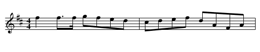 Exhibition March No. 2 - staff notation