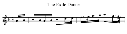 Exile Dance, The - staff notation