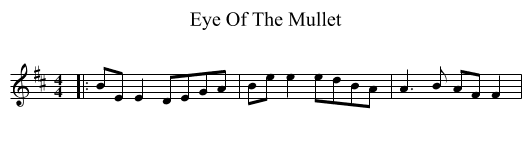 Eye Of The Mullet - staff notation