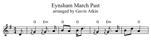 Eynsham March Past - staff notation