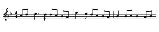 F Schottis #2 - staff notation
