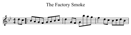 Factory Smoke, The  - staff notation