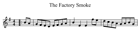 Factory Smoke, The  - staff notation