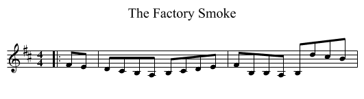 Factory Smoke, The  - staff notation