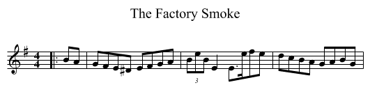 Factory Smoke, The  - staff notation