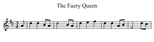Faery Queen, The - staff notation