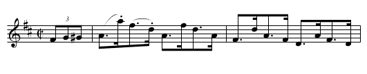 Fagan and Fenton's - staff notation