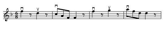 FAGIN'S HOLIDAY -- JIG - staff notation