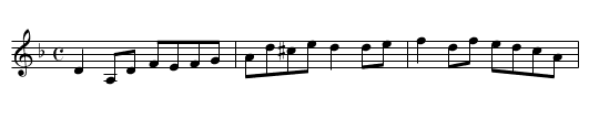 Fahey's, Paddy - staff notation