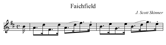 Faichfield - staff notation