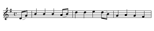 Fáinne geal an lae - staff notation