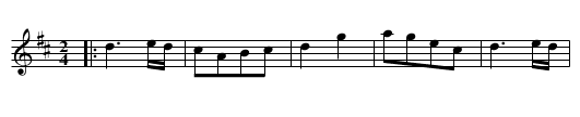 Faint and warily - staff notation