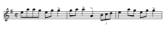 Fair Haired Lass, The - staff notation