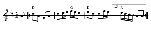 Fair Morning Hornpipe - staff notation