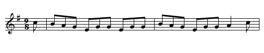 Fair of Bellaghy, The - staff notation