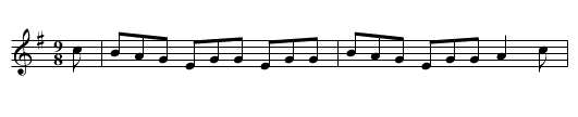 Fair of Bellaghy, The - staff notation