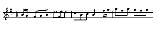 Fair of Dunmore - staff notation