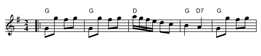 Fair Quaker of Deal   [G] - staff notation