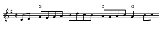 Fairies' Hornpipe, The  - staff notation
