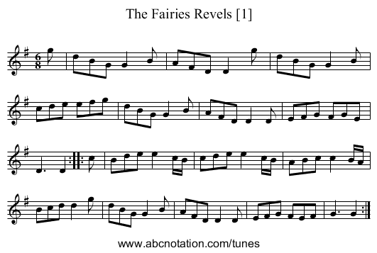 Fairies Revels [1], The - staff notation