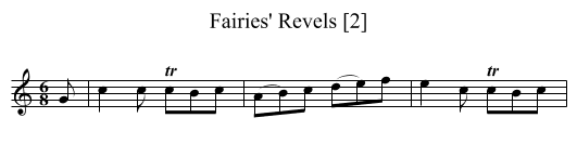 Fairies' Revels [2] - staff notation