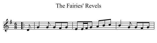 Fairies' Revels, The  - staff notation