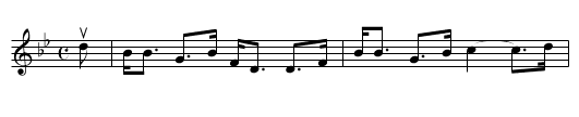 FAIRLIE CASTLE - staff notation