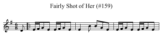 Fairly Shot of Her (#159) - staff notation