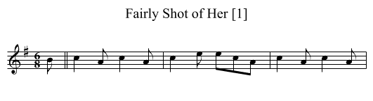 Fairly Shot of Her [1] - staff notation