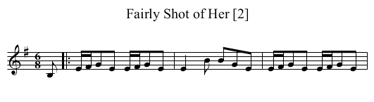 Fairly Shot of Her [2] - staff notation
