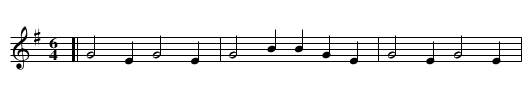 Fairly shot on her - staff notation