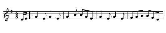 Fairly Shut of Her - staff notation