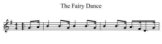 Fairy Dance, The  - staff notation