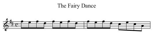 Fairy Dance, The - staff notation