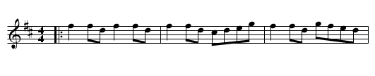 Fairy Dance, The - staff notation