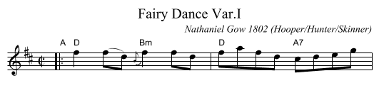 Fairy Dance Var.I - staff notation