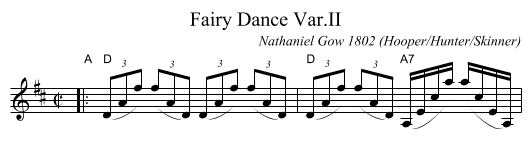 Fairy Dance Var.II - staff notation