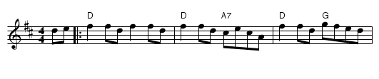 Fairy Dance - staff notation