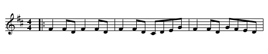 Fairy Dance - staff notation