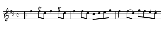 Fairy Dance - staff notation