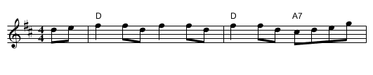 Fairy Dance - staff notation