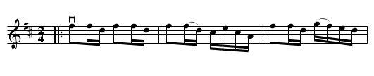 FAIRY DANCE - staff notation