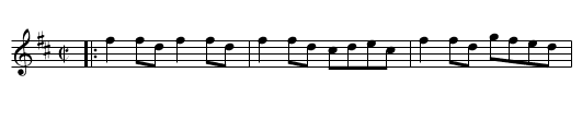 Fairy Dance - staff notation